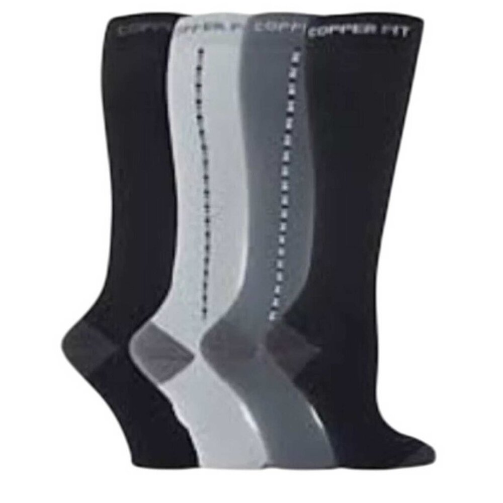Copper Fit 4-pack Men's Compression Socks S/M